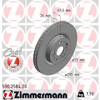 ZIMMERMANN Jarrulevy (1kpl) 590.2584.20