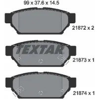 Textar Jarrupalasarja (4kpl), levyjarru 2187202