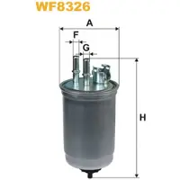 WIX FILTERS Polttoainesuodatin WF8326