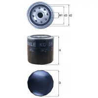 MAHLE ORIGINAL Polttoainesuodatin KC 59