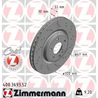 ZIMMERMANN Jarrulevy (1kpl) 400.3693.52