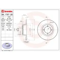 Brembo Jarrulevy (1kpl) 08.1757.20