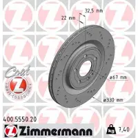 ZIMMERMANN Jarrulevy (1kpl) 400.5550.20