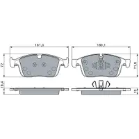 Bosch Jarrupalasarja (4kpl), levyjarru 0 986 460 131