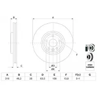 Bosch Jarrulevy (1kpl) 0 986 479 E62