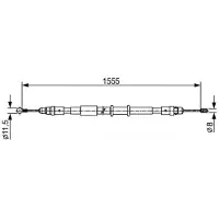Bosch Vaijeri, käsijarru 1 987 482 552