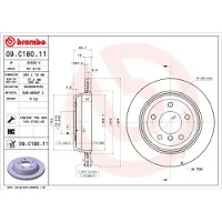 Brembo Jarrulevy 09.C180.11