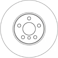 TRW Jarrulevy SINGLE DF6834S, 1 Kappale