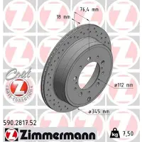 ZIMMERMANN Jarrulevy (1kpl) 590.2817.52