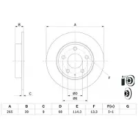 Bosch Jarrulevy (1kpl) 0 986 479 E54