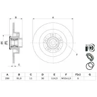 Bosch Jarrulevy (1kpl) 0 986 479 F42