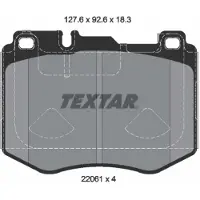 Textar Jarrupalasarja (4kpl), levyjarru 2206103