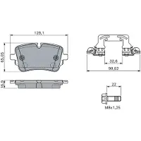 Bosch Jarrupalasarja (4kpl), levyjarru 0 986 460 173
