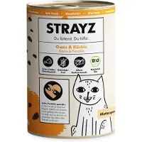 STRAYZ 6x 400g BIO Luomukana & Luomukesäkurpitsa märkä kissanruokaa