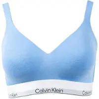 Calvin Klein Underwear Rintaliivi vaaleansininen / musta / valkoinen
