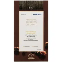 Korres Argan Oil kestohiusväri sisältää arganöljyä sävy 6.17 Dark Blond Beige 50 ml