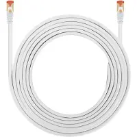 ESL CAT7 Gaming Ethernet kaapeli (10 m, valkoinen)