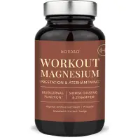Nordbo Workout Magnesium 90 kaps. ravintolisä