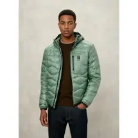 Blauer for man. 26SBLUC03177 Wave Jacket green (M), Casual, Polyester