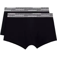 Emporio Armani Bokserishortsit vaaleanharmaa / musta / valkoinen
