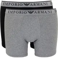 Emporio Armani Bokserishortsit meleerattu harmaa / meleerattu musta