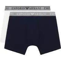 Emporio Armani Bokserishortsit sininen / harmaa / valkoinen