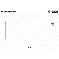 GLYCO Kiertokangen laakeri 71-4289 STD