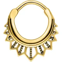 Wildcat Tigerlily Septum Clicker<!--641fda720de37--> - Kultainen metalli