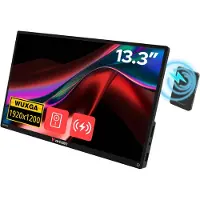 Verbatim – Portable 13.3 WUXGA Touch Monitor ALU with Wireless Power Supply incl. Power Bank 5000mAh (32087)
