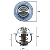 MAHLE ORIGINAL Termostaatti, jäähdytysneste TX 179 89D