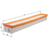 MAHLE ORIGINAL Ilmansuodatin Mahle, LX 992 - Mercedes - W203, Sc