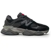 New Balance for man. U9060V1 9060 black leather trainers (47), Flat, Split Leather, Laces, Casual