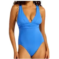 Seafolly S.collective Cross Back One Piece - Blue - 42