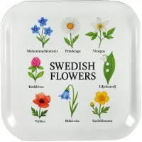 Mellow Design - Tarjotin 20x20 cm Swedish Flowers