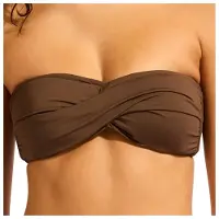 Seafolly S.collective Twist Bandeau - Brown - 40