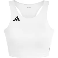 Adidas Women's Adizero Essentials Running Crop Top White Lyhythihainen treenipaita L