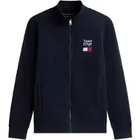 Tommy Hilfiger Tommy Embro Flag Stand Collar - Navy - XS