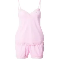 Hunkemoller Pj Cami Velours Scallop Lace - Pink - XS