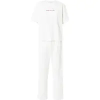Hunkemoller Pyjama kerma / roosa / tummanpunainen