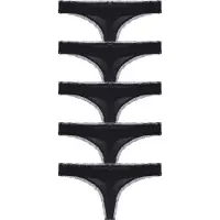 Dorina Essential Cotton Thong - Black - XS