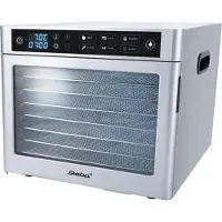 Steba ED 80 Steel Deluxe -kasvikuivuri, 500 W, Ruostumaton teräs / harmaa