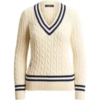 Ralph Lauren Gassed Cotton-Sweater-Pullover - Cream - XS