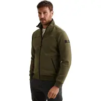 PME Legend Collegepaita '- Sweat jacket with stand-up collar and zipper closure' tummanvihreä