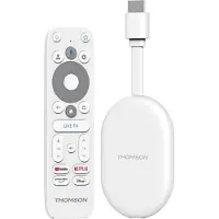 Thomson 152 Go Cast -suoratoistolaite, 4K Google TV, valkoinen
