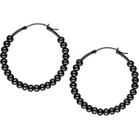 Wildcat Bubble Hoops - Korvakorut - Musta metalli