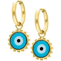 Wildcat Little Nazar Eye Hoops - huggies-korvarenkaat (pari) - Kultainen metalli