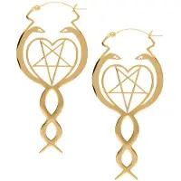 Wildcat Nagini Hoops<!--63e0e70159f9e--> - Kultainen metalli