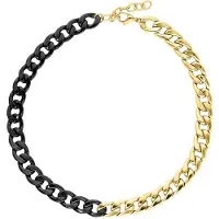 Wildcat Chunky - kaulaketju - Kultainen / musta metalli