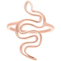 Wildcat Snake Ring - sormus - Ruusukultainen metalli, 20,0 mm