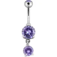 Wildcat Jewelled Double Diamond Bananabell - 8,0 mm, Lavanda